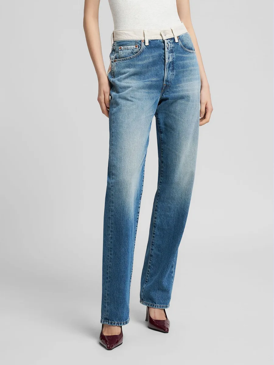 ג׳ינס סטרייט מותן גבוהה