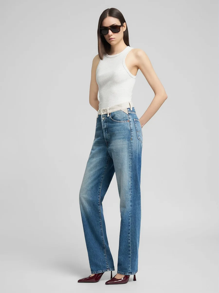 ג׳ינס סטרייט מותן גבוהה – תמונה 3